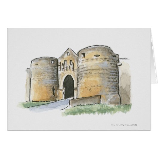 Porte des Tours, France Cards (Front Horizontal)