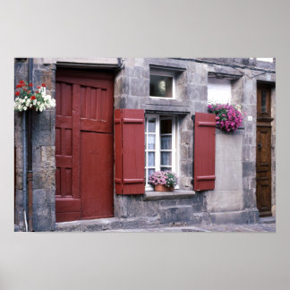 Porte Rouge de la Rue du Petit Fort Poster