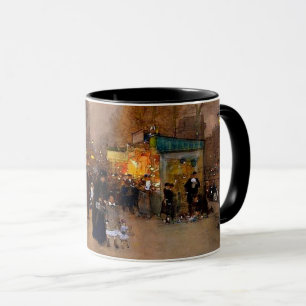 Porte Saint Martin at Christmas Time in Paris Mug
