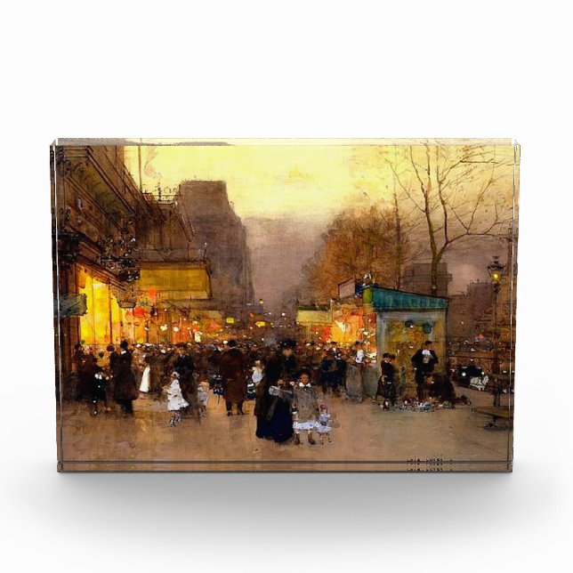 Porte Saint Martin, Christmas, Paris,  Photo Block (Front)