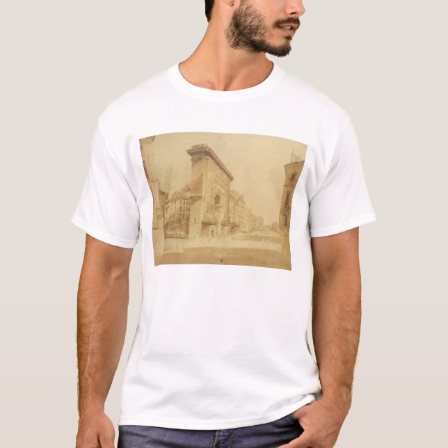 Porte St Denis, Paris (w/c) T-Shirt (Front)