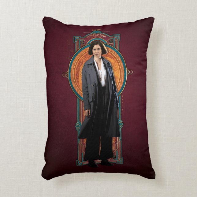 PORTENTINA GOLDSTEIN™ Art Deco Panel Accent Pillow (Front(Vertical))