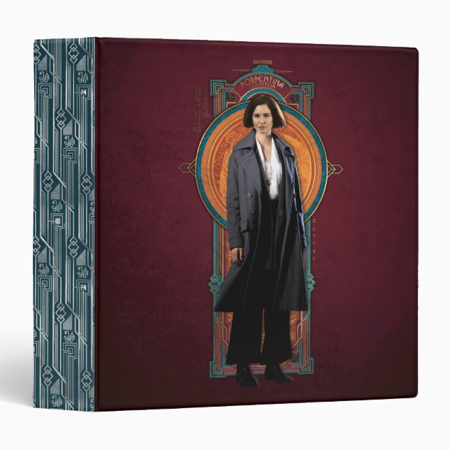 PORTENTINA GOLDSTEIN™ Art Deco Panel Binder (Front/Spine)