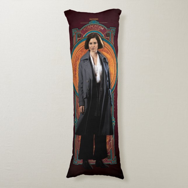 PORTENTINA GOLDSTEIN™ Art Deco Panel Body Pillow (Front Vertical)