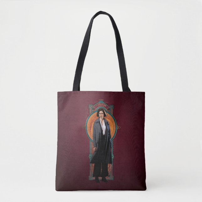 PORTENTINA GOLDSTEIN™ Art Deco Panel Tote Bag (Front)