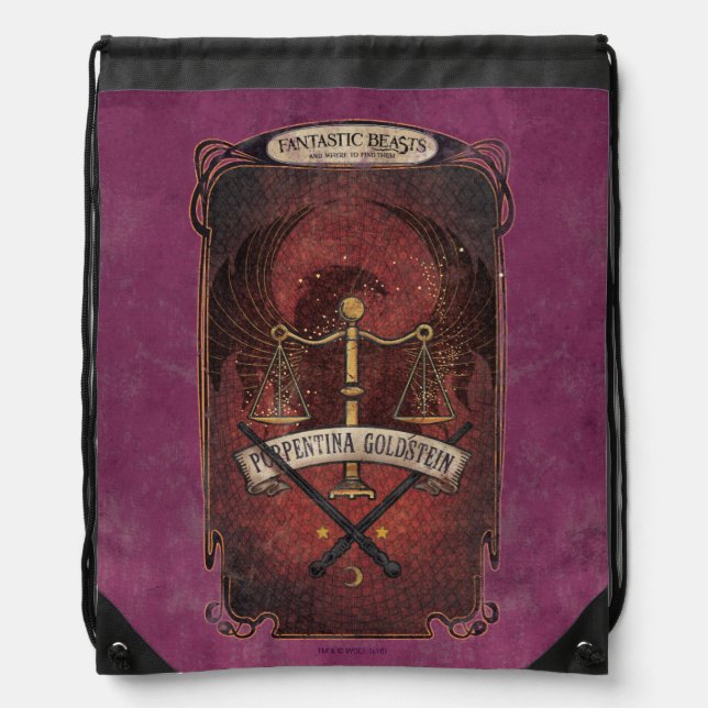 PORTENTINA GOLDSTEIN™ MACUSA™ Graphic Drawstring Bag (Front)