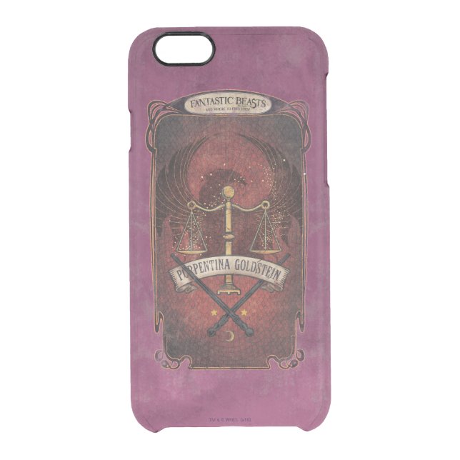 PORTENTINA GOLDSTEIN™ MACUSA™ Graphic Uncommon iPhone Case (Back)