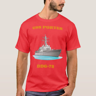 Porter DDG78 Destroyer Ship T-Shirt