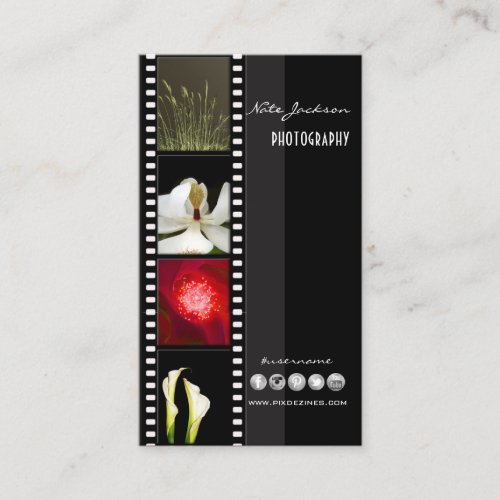 Portfolio business cards photos template