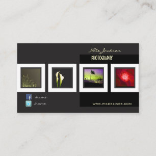 Portfolio business cards photos template
