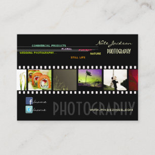 Portfolio business cards photos template