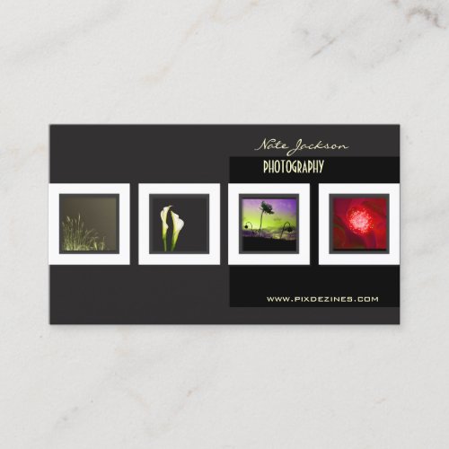 Portfolio business cards photos template