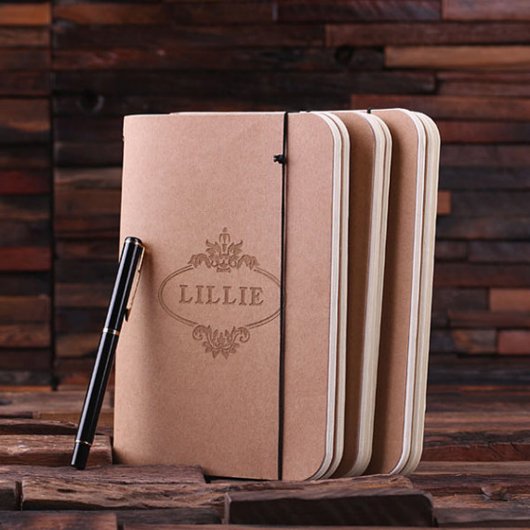 Portfolio Dividers with Stylish Kraft Journal (Front)