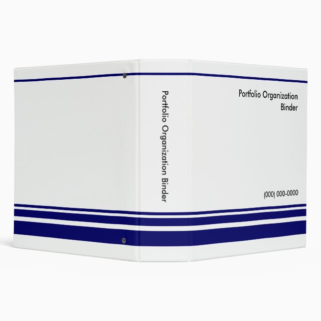 Portfolio Organization Binder 2" - Custom Logo (Background)