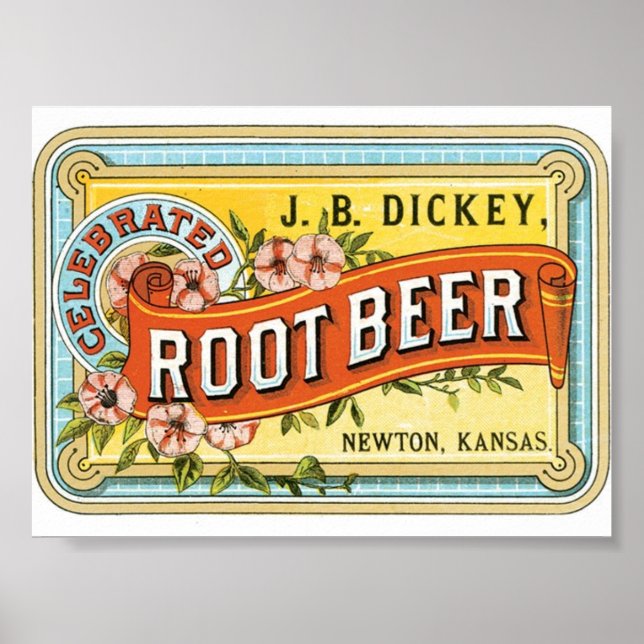 Portfolio Print with Vintage Root Beer Design (Front)