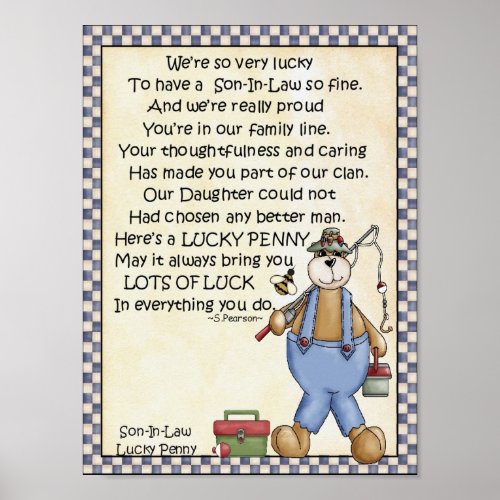 Portfolio_Son_In_Law_Lucky Penny_glue penny on it Poster