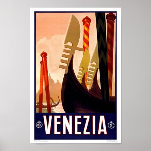 Portfolio_Vintage Venezia Italy Advertisement Poster