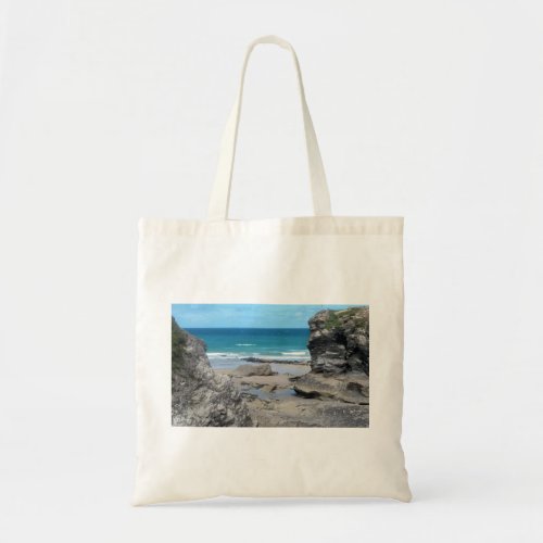 Porth Beach Newquay Cornwall Photograph Tote Bag