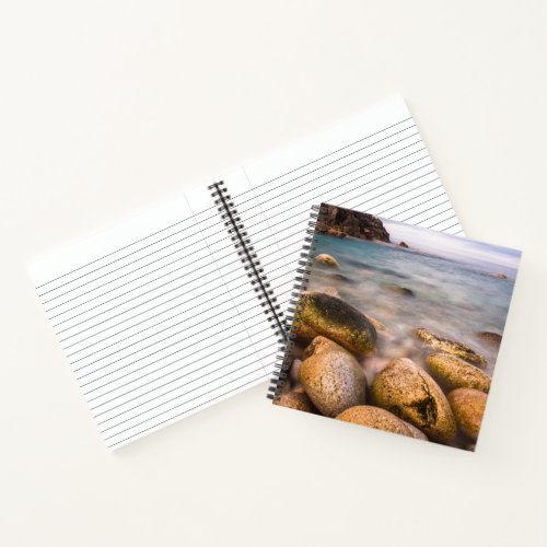 Porth Nanven is a rocky cove in Cornwall UK Notebook