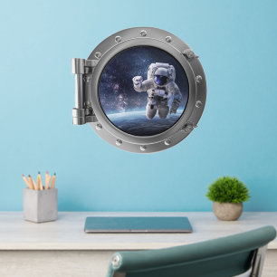 Porthole - Astronaut Wall Decal
