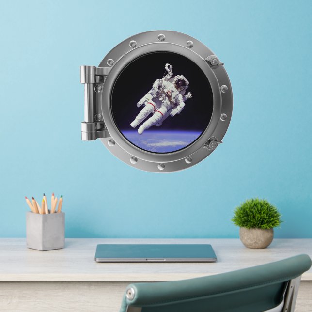 Porthole - Astronaut Wall Decal (Home Office 2)