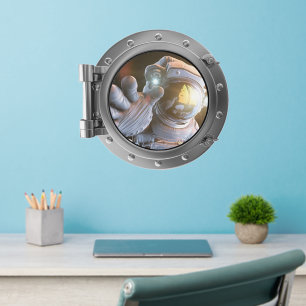 Porthole - Astronaut Wall Decal