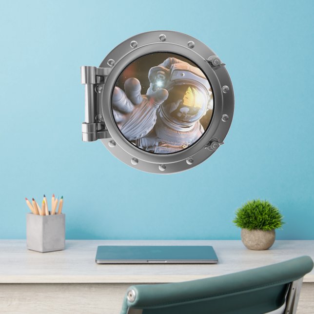 Porthole - Astronaut Wall Decal (Home Office 2)