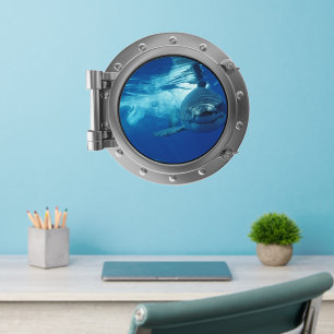Porthole - Great White Shark Wall Decal