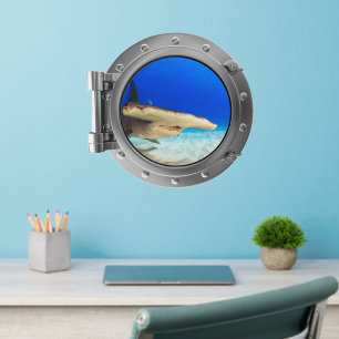 Porthole - Hammerhead Shark Wall Decal