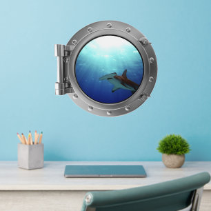 Porthole - Hammerhead Shark Wall Decal