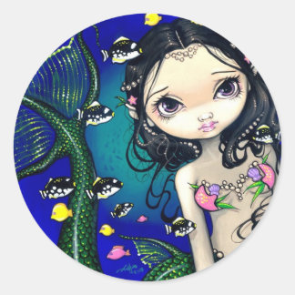 Porthole Mermaid Sticker