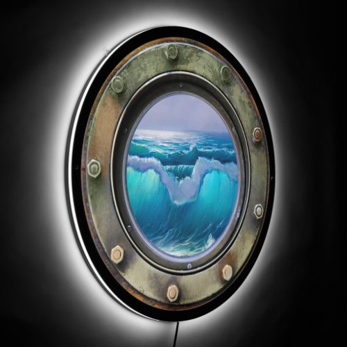 PORTHOLE Ocean View  LED Sign