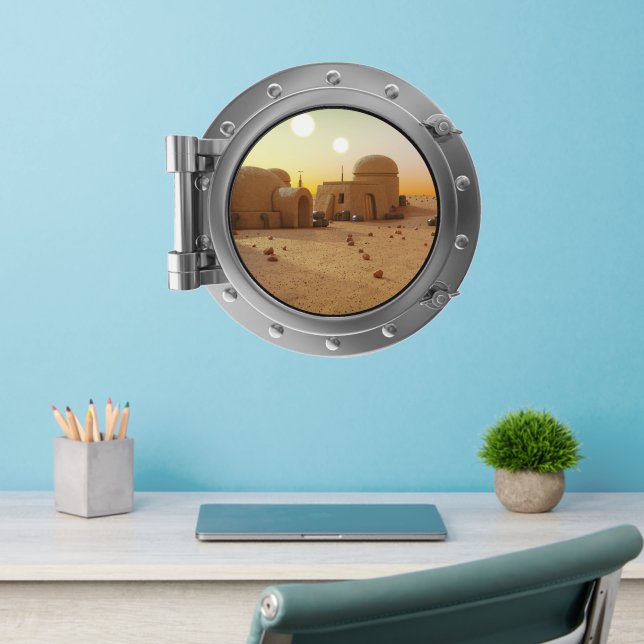 Porthole - Spacescape Wall Decal (Home Office 2)