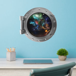 Porthole - Spacescape Wall Decal