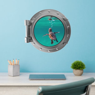 Porthole - Turtle Wall Decal