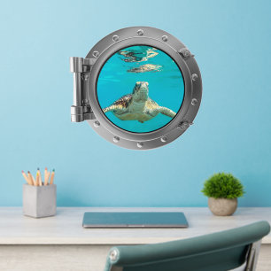 Porthole - Turtle Wall Decal