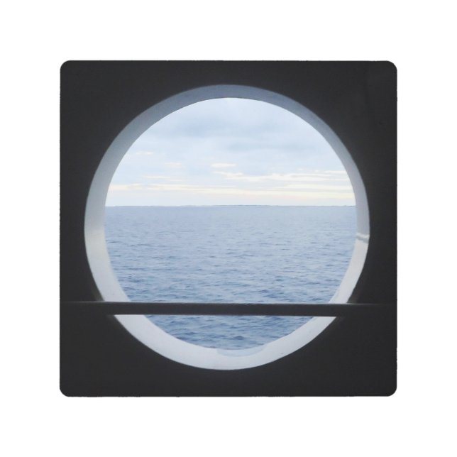Porthole View Metal Print (Front)
