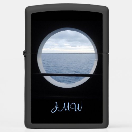 Porthole View Monogrammed Zippo Lighter