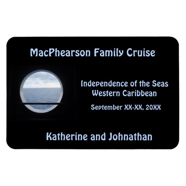 Porthole View Stateroom Door Marker Magnet (Horizontal)