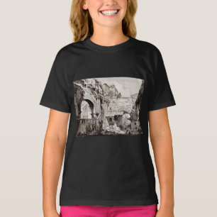 Portico of Octavia Rome Black and White Art T-Shirt