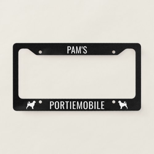 Portiemobile Portuguese Water Dogs Custom License Plate Frame