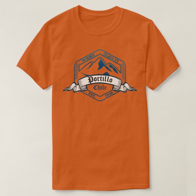 Portillo Ski Resort Chile T-Shirt (Design Front)