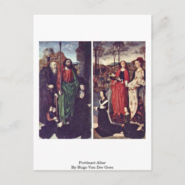 Portinari-Altar By Hugo Van Der Goes Postcard (Front)