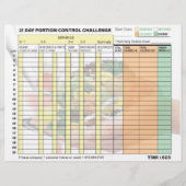 Portion Control Challenge Chart (Front)