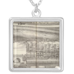 Portion of property owned by George A Hance Silver Plated Necklace