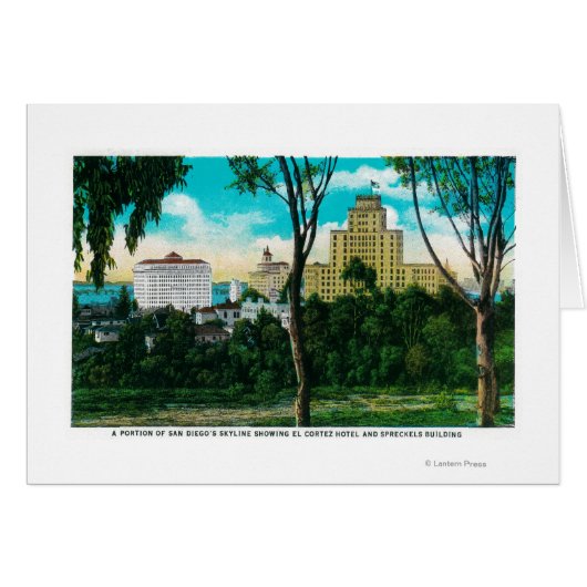 Portion of San Diego's Skyline showing El Corte (Front Horizontal)