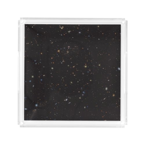 Portion Of Sky With Over 45000 Galaxies Visible Acrylic Tray