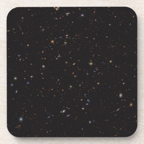 Portion Of Sky With Over 45000 Galaxies Visible Beverage Coaster
