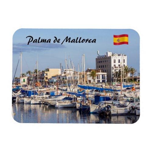 Portixol marina at dusk _ Palma de Mallorca Magnet
