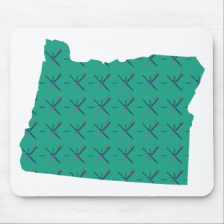 Portland Airport carpet Oregon map Mouse Pad